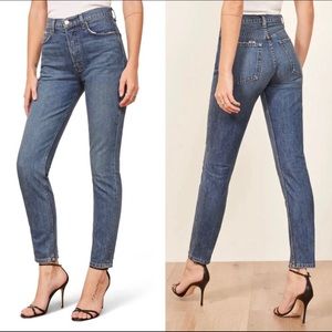 Reformation Melissa High-Rise Skinny Jeans, Baltic Blue Denim, Size 26, NWT